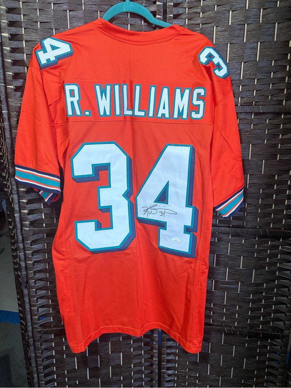 TRISTAR CERTIFIED AUTOGRAPHED Ricky Williams Miami Dolphins Jersey